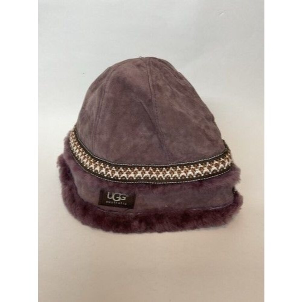 UGG Pink/Purple Tasman‎ Embroidered Shearling Bucket Hat Women One Size China